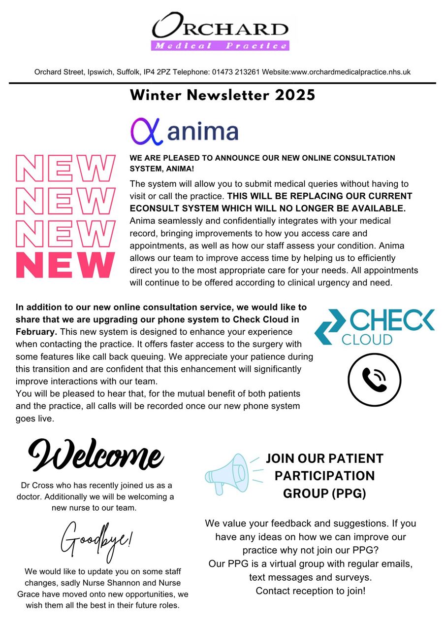 Newsletter Jan 25